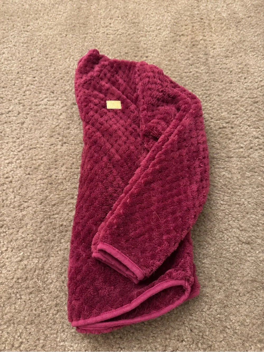 Juicy Couture Plush Half-Zip Turtleneck - Deep Berry Pink